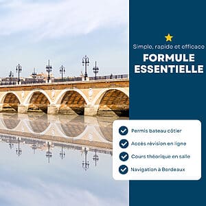 !!! 50€ Offert !!! Permis Bateau Côtier - Formule Essentielle