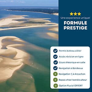 !!! 50€ Offert !!! Permis Bateau Côtier - Formule Prestige